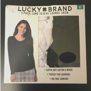 Lucky Brand Lounge and Sleep Long Sleeve T-Shirts two shirts NIP sz. XL